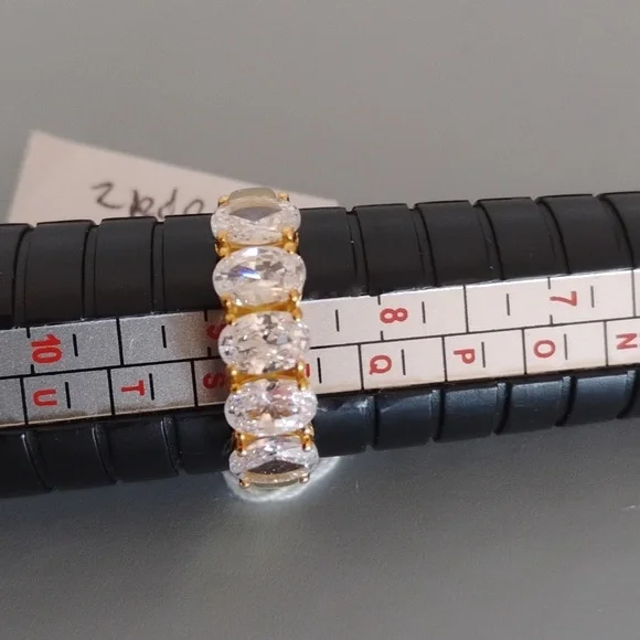 Genuine White Topaz Ring - Picture 1 of 9